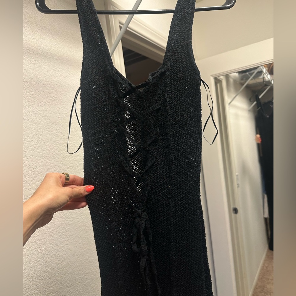 Miss Lola Black Knit Dress |